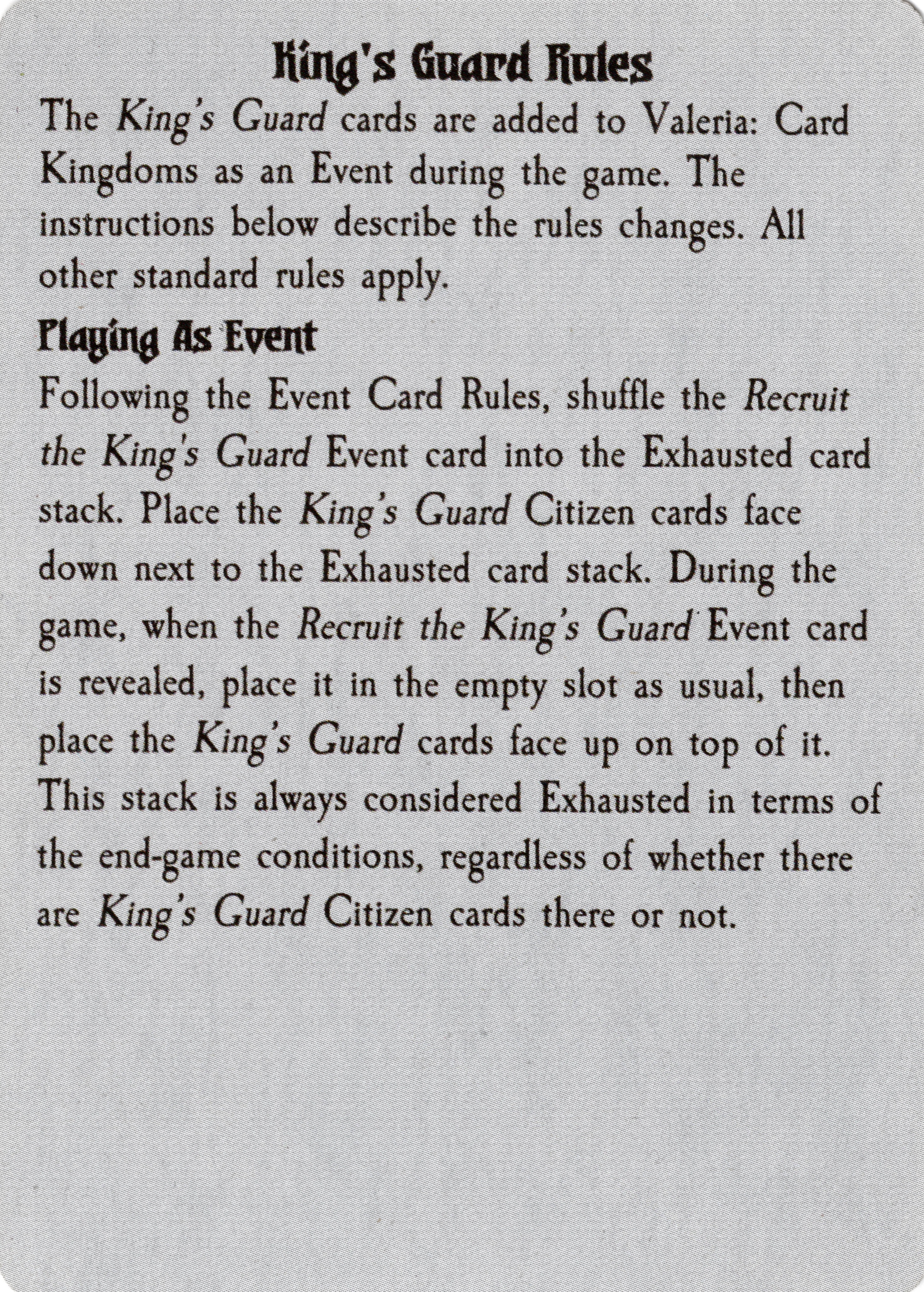 King's Guard