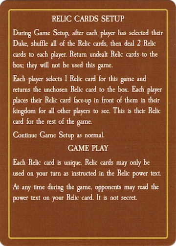 Relic Cards